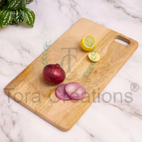 rectangle Tora creations wooden chopping board