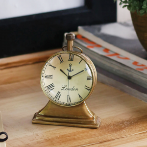 2 Inch Trophy Brass Table Clock