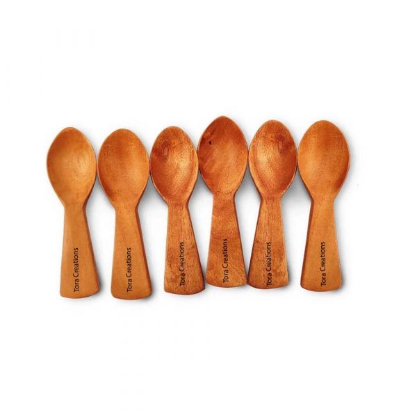Neem Wood Condiments, Powder Spoon - Image 3