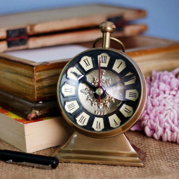 3 Inch Trophy Brass Table Clock