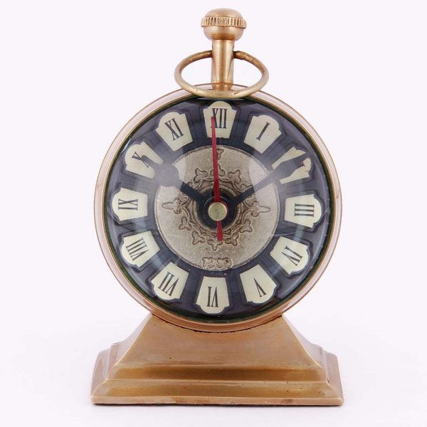 3 Inch Trophy Brass Table Clock - Image 2