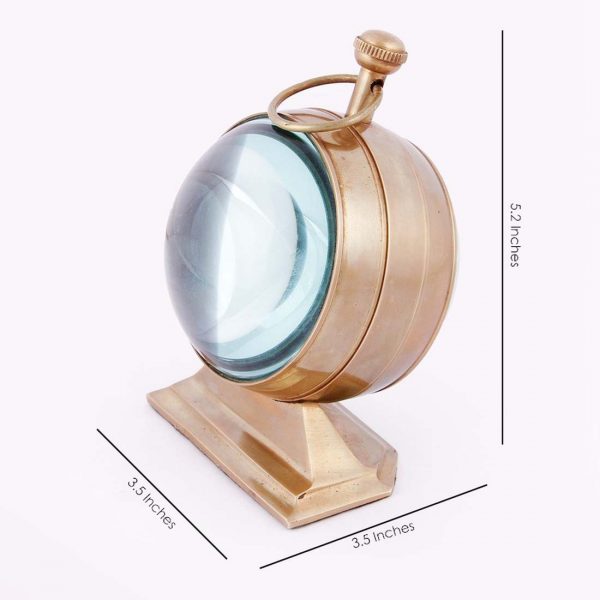 3 Inch Trophy Brass Table Clock - Image 5