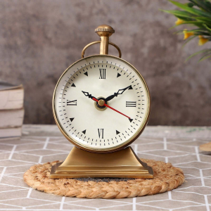 3 Inch Trophy Brass Table Clock