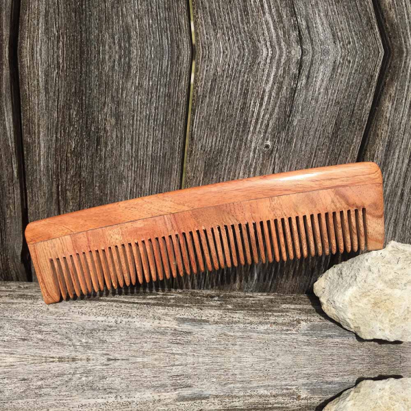 Neem Wood Medium Bristles Comb