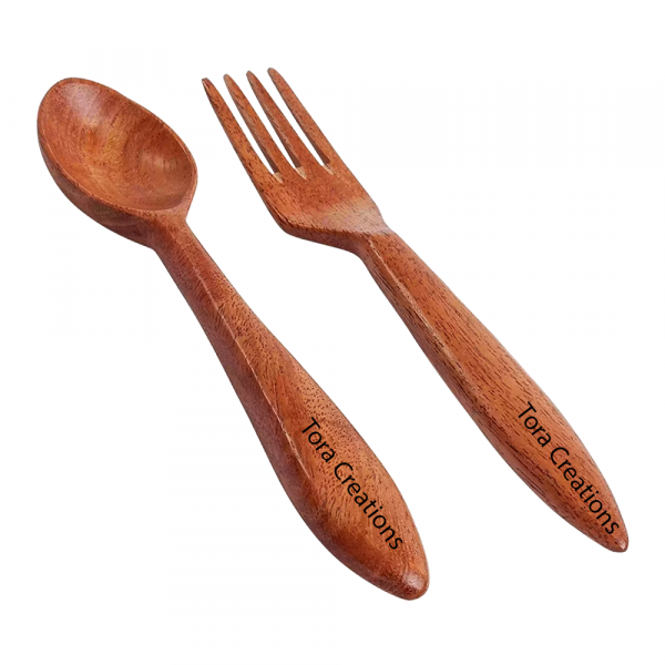 Neem Wood Fork 7 Inch - Image 3