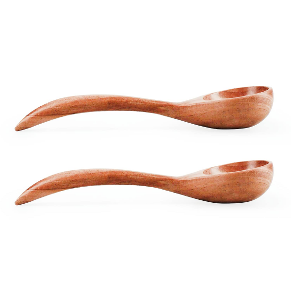 Neem Wood Soup Spoon - Image 3