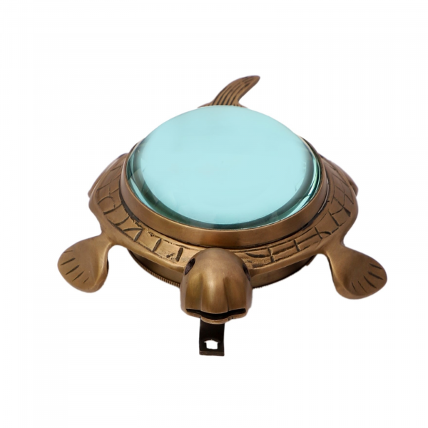 Brass Tortoise Table Clock 4 Inch - Image 5