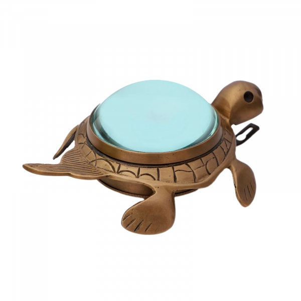 Brass Tortoise Table Clock 4 Inch - Image 4