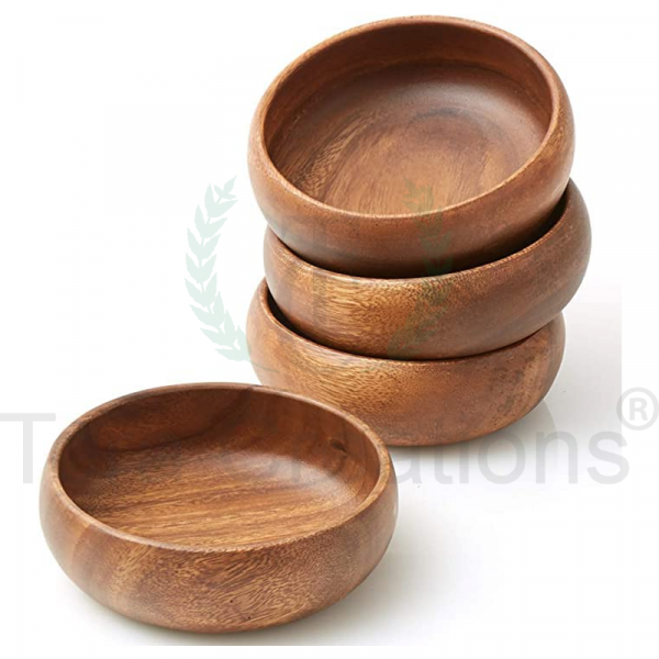 Sheesham Wood Serving Bowl - Image 3