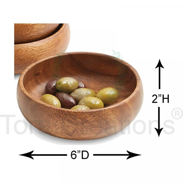 Sheesham Wood Serving Bowl - Image 2
